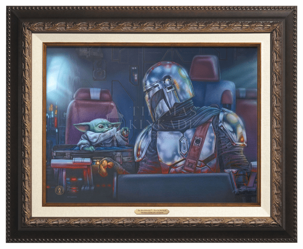 Thomas Kinkade 12" x 16" Framed Canvas Classics:"The Mandalorian ™ – Two for the Road"
