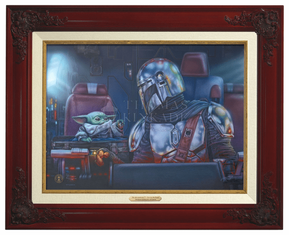 Thomas Kinkade 12" x 16" Framed Canvas Classics:"The Mandalorian Two for the Road"
