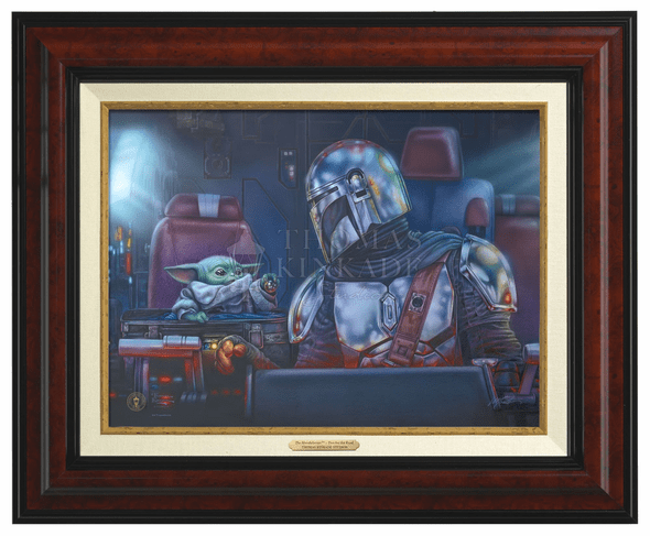 Thomas Kinkade 12" x 16" Framed Canvas Classics:"The Mandalorian   Two for the Road"