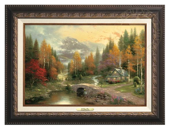 Thomas Kinkade 12" x 18" Framed Canvas Classics:"The Valley of Peace"