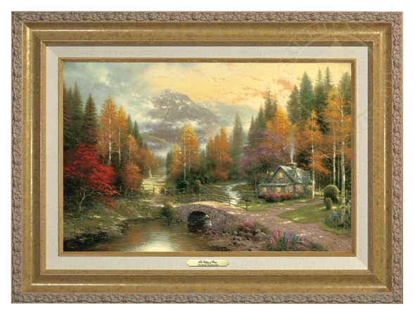 Thomas Kinkade 12" x 18" Framed Canvas Classics:"The Valley of Peace"