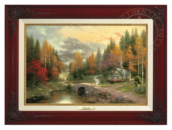 Thomas Kinkade 12" x 18" Framed Canvas Classics:"The Valley of Peace"