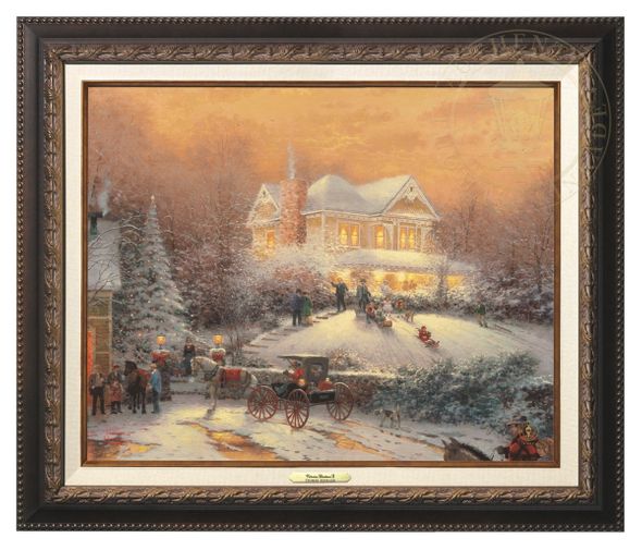 Thomas Kinkade 16" x 20" Framed Canvas Classics:"Victorian Christmas II"