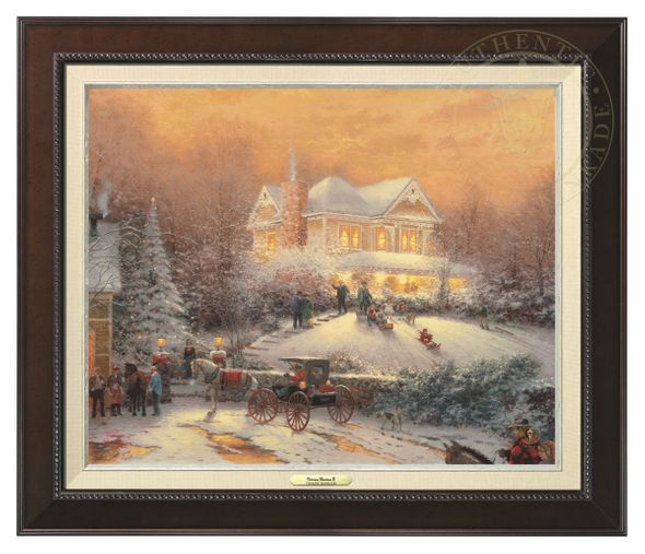 Thomas Kinkade 16" x 20" Framed Canvas Classics:"Victorian Christmas II"