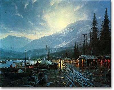 THOMAS KINKADE 18X28 Secondary Market Art: "DAWSON" | Out of Stock