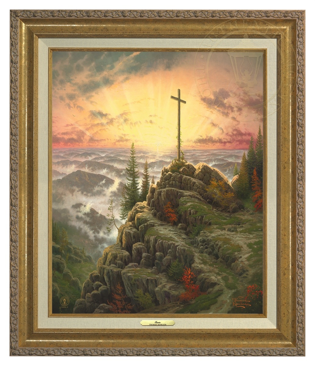 Thomas Kinkade 20" x 16" Framed Canvas Classics:"Sunrise"