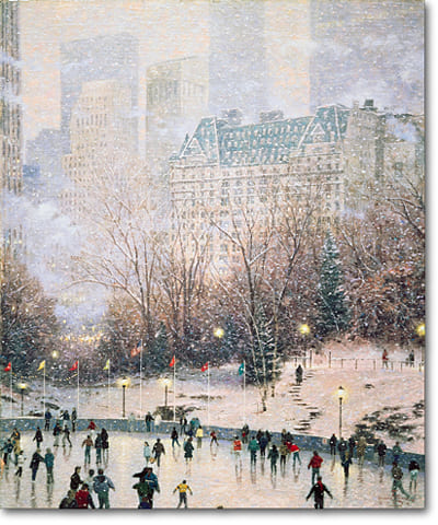THOMAS KINKADE 26X34 Secondary Market Art: "SPRING GATE"