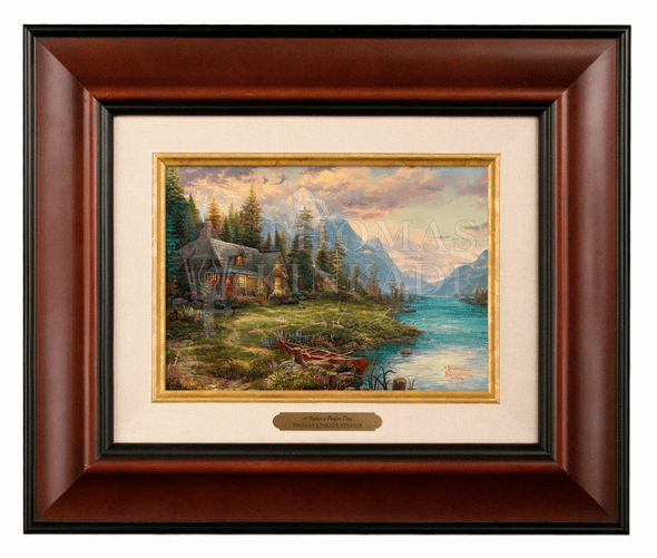 Thomas Kinkade 5" x 7" Framed Brushworks:"A Father's Perfect Day"