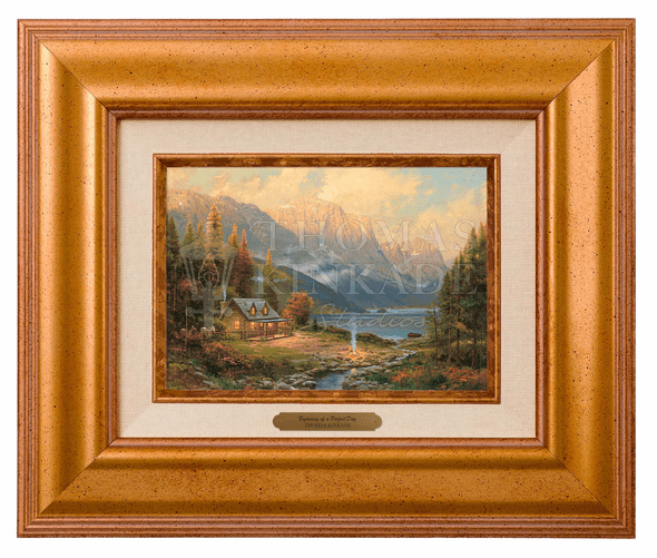 Thomas Kinkade 5" x 7" Framed Brushworks:"Beginning of a Perfect Day"