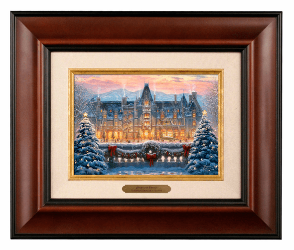 Thomas Kinkade 5" x 7" Framed Brushworks:"Christmas at Biltmore®"