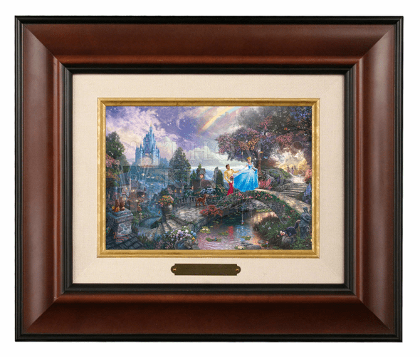 Thomas Kinkade 5" x 7" Framed Brushworks:"Disney Cinderella Wishes Upon A Dream"