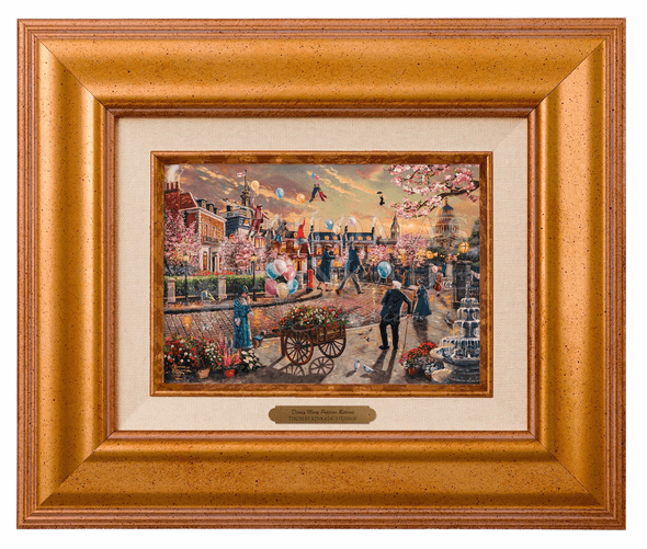 Thomas Kinkade 5" x 7" Framed Brushworks:"Disney Mary Poppins Returns"