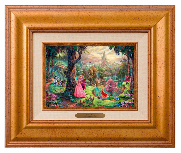 Thomas Kinkade 5" x 7" Framed Brushworks:"Disney Sleeping Beauty"