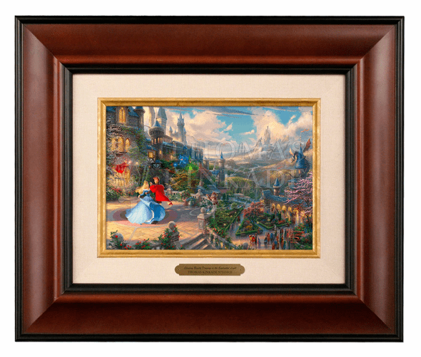 Thomas Kinkade 5" x 7" Framed Brushworks:"Disney Sleeping Beauty Dancing in the Enchanted Light"