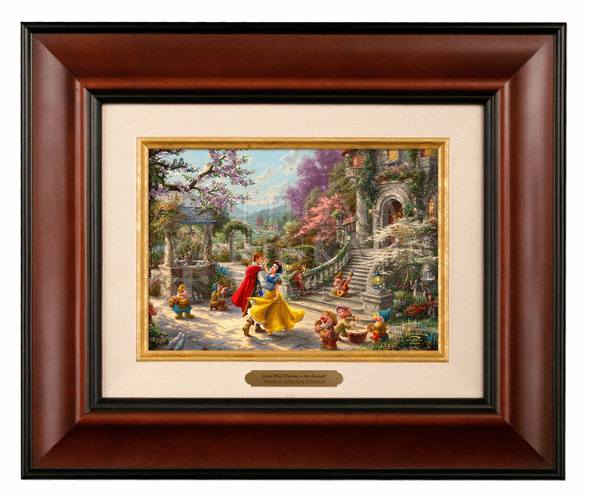 Thomas Kinkade 5" x 7" Framed Brushworks:"Disney Snow White Dancing in the Sunlight"