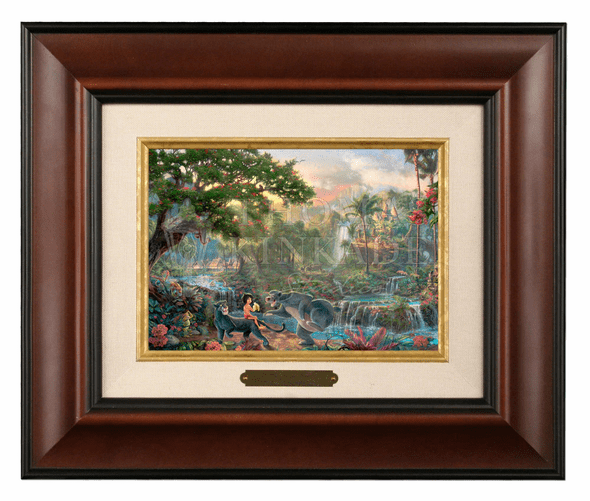 Thomas Kinkade 5" x 7" Framed Brushworks:"Disney The Jungle Book"