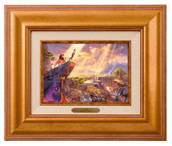 Thomas Kinkade 5" x 7" Framed Brushworks:"Disney The Lion King"