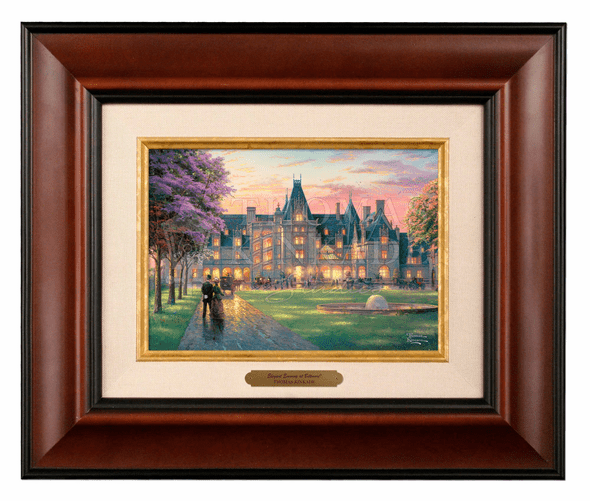 Thomas Kinkade 5" x 7" Framed Brushworks:"Elegant Evening at Biltmore"