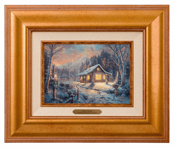 Thomas Kinkade 5" x 7" Framed Brushworks:"Holiday Tradition (this is an eBay exclusive)"