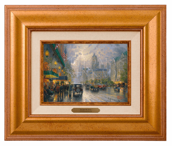Thomas Kinkade 5" x 7" Framed Brushworks:"New York, Fifth Avenue"