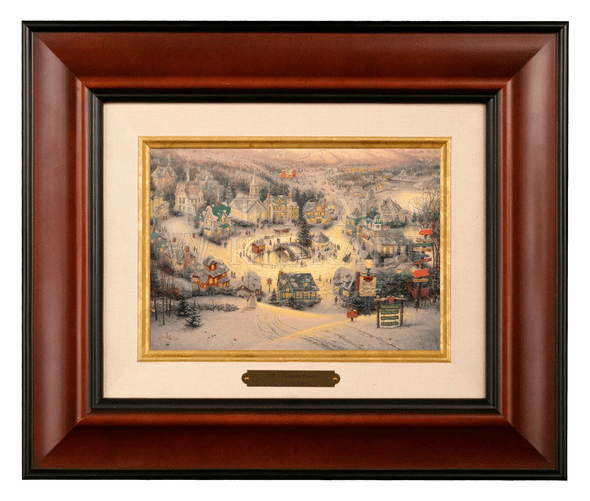 Thomas Kinkade 5" x 7" Framed Brushworks:"St. Nicholas Circle"