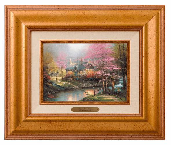 Thomas Kinkade 5" x 7" Framed Brushworks:"Stepping Stone Cottage"