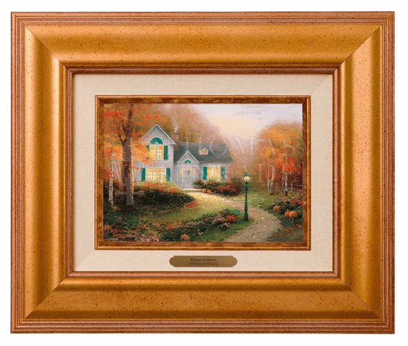 Thomas Kinkade 5" x 7" Framed Brushworks:"The Blessings of Autumn"