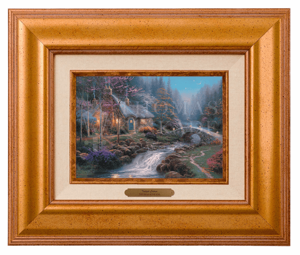 Thomas Kinkade 5" x 7" Framed Brushworks:"Twilight Cottage"