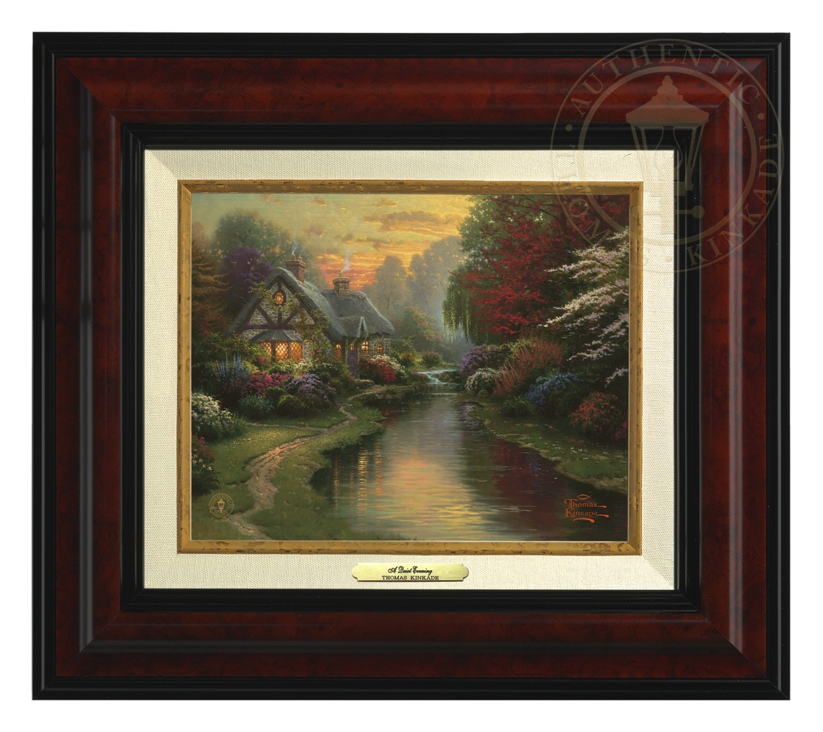 Thomas Kinkade 8" x 10" Framed Canvas Classics:"A Quiet Evening"
