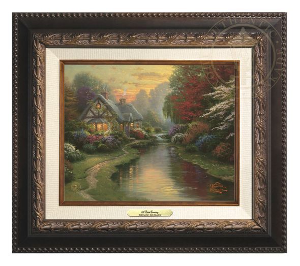 Thomas Kinkade 8" x 10" Framed Canvas Classics:"A Quiet Evening"