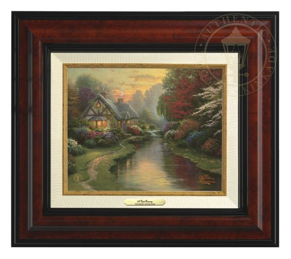 Thomas Kinkade 8" x 10" Framed Canvas Classics:"A Quiet Evening"
