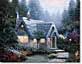 THOMAS KINKADE 8X10 Secondary Market Art: "CEDAR NOOK COTTAGE CNV"