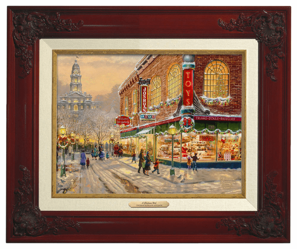 Thomas Kinkade 9" x 12" Framed Canvas Classics:"A Christmas Wish"