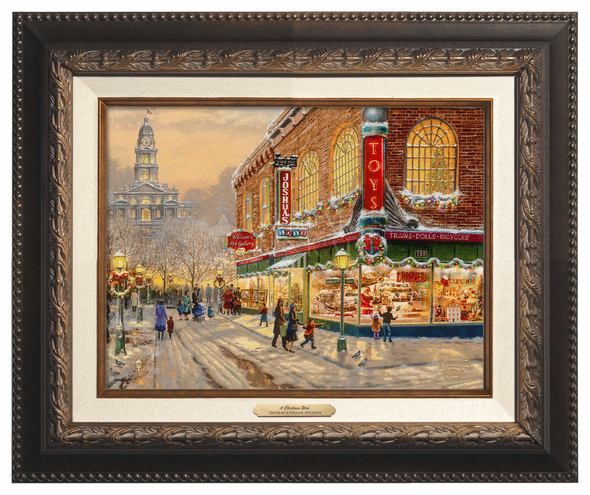 Thomas Kinkade 9" x 12" Framed Canvas Classics:"A Christmas Wish"