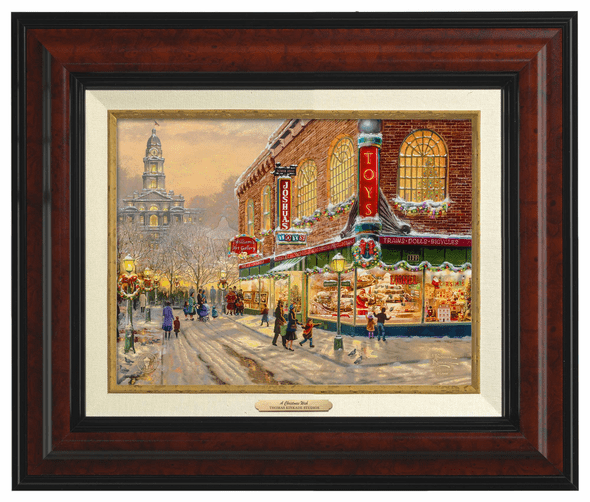 Thomas Kinkade 9" x 12" Framed Canvas Classics:"A Christmas Wish"