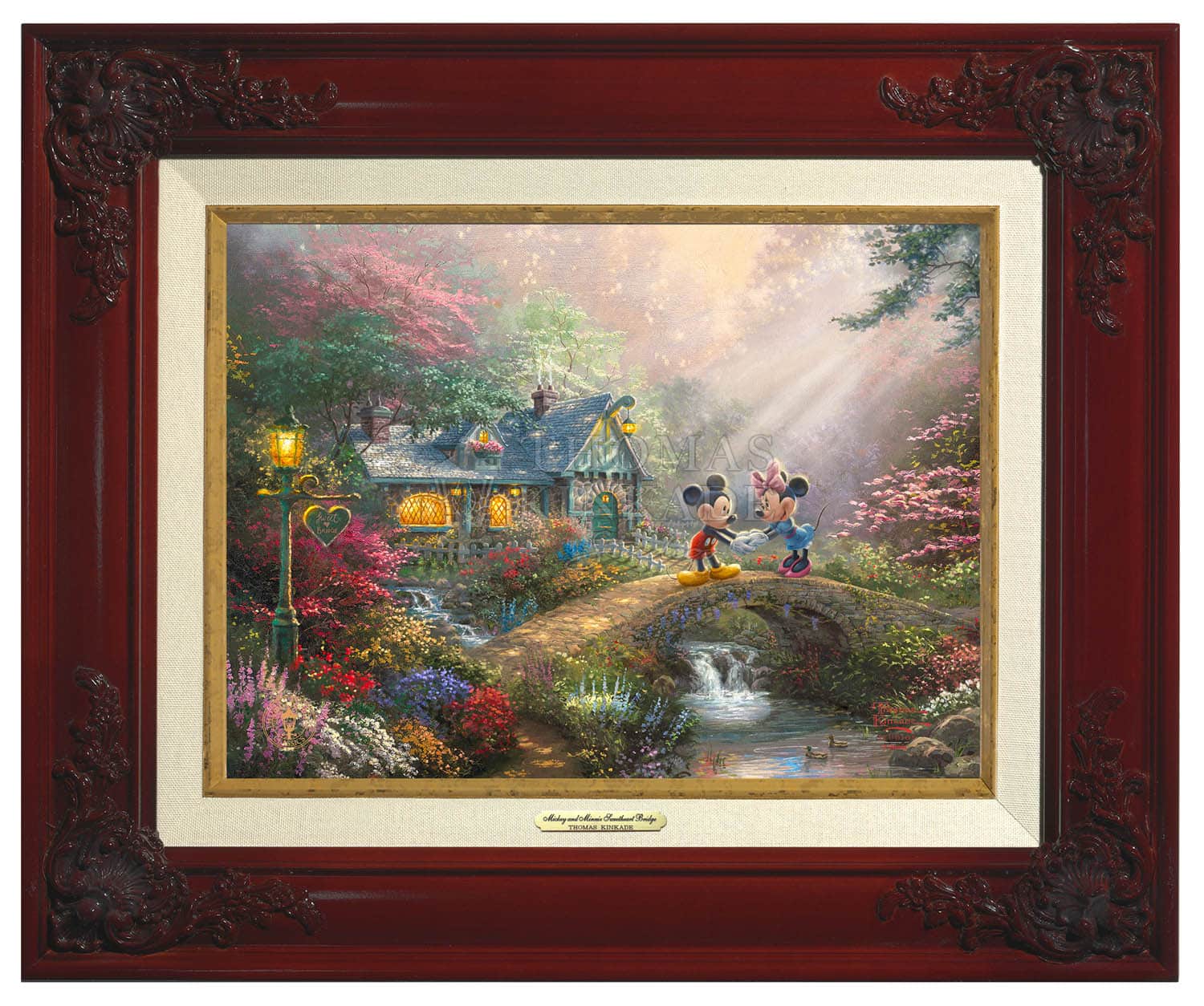 Thomas Kinkade 9" x 12" Framed Canvas Classics"Disney Mickey and
