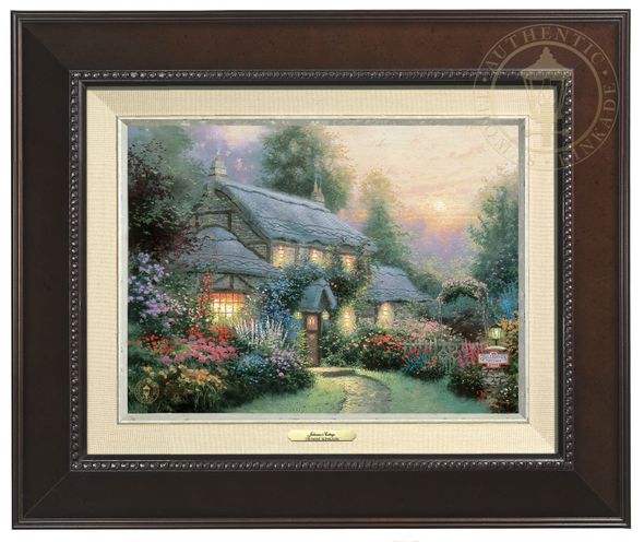 Thomas Kinkade 9" x 12" Framed Canvas Classics:"Julianne's Cottage"