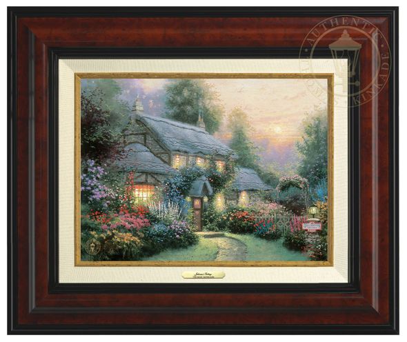 Thomas Kinkade 9" x 12" Framed Canvas Classics:"Julianne's Cottage"