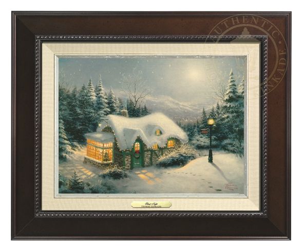 Thomas Kinkade 9" x 12" Framed Canvas Classics:"Silent Night"