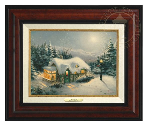 Thomas Kinkade 9" x 12" Framed Canvas Classics:"Silent Night"