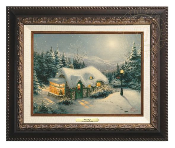 Thomas Kinkade 9" x 12" Framed Canvas Classics:"Silent Night"