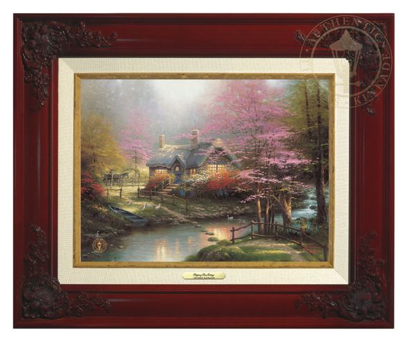 Thomas Kinkade 9" x 12" Framed Canvas Classics:"Stepping Stone Cottage"