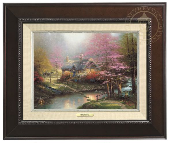 Thomas Kinkade 9" x 12" Framed Canvas Classics:"Stepping Stone Cottage"