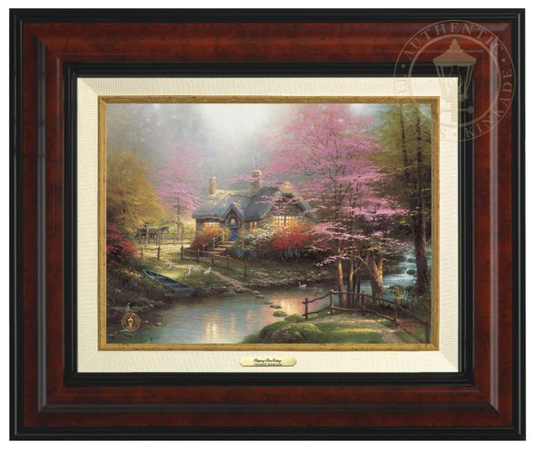 Thomas Kinkade 9" x 12" Framed Canvas Classics:"Stepping Stone Cottage"