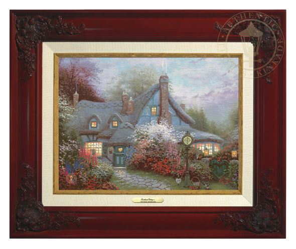 Thomas Kinkade 9" x 12" Framed Canvas Classics:"Sweetheart Cottage"