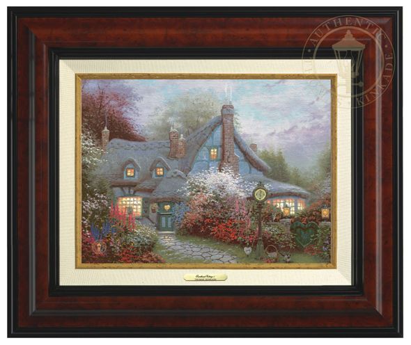 Thomas Kinkade 9" x 12" Framed Canvas Classics:"Sweetheart Cottage"