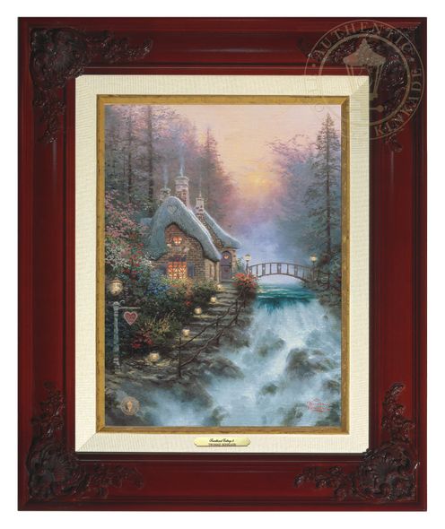 Thomas Kinkade 9" x 12" Framed Canvas Classics:"Sweetheart Cottage II"