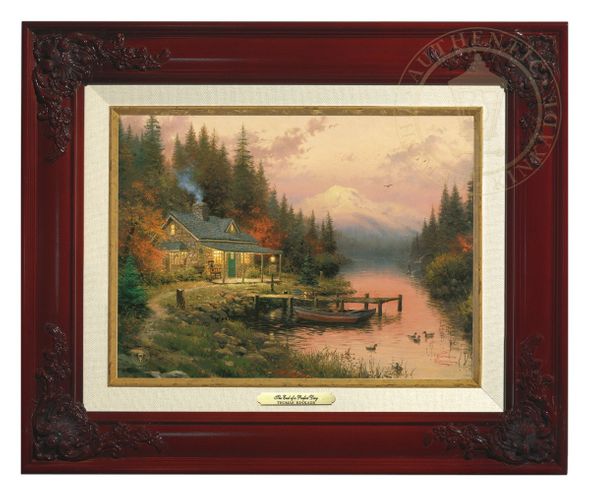 Thomas Kinkade 9" x 12" Framed Canvas Classics:"The End of a Perfect Day"
