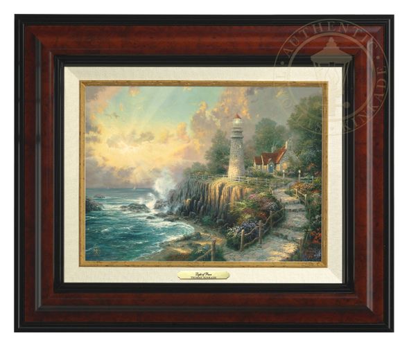 Thomas Kinkade 9" x 12" Framed Canvas Classics:"The Light of Peace"