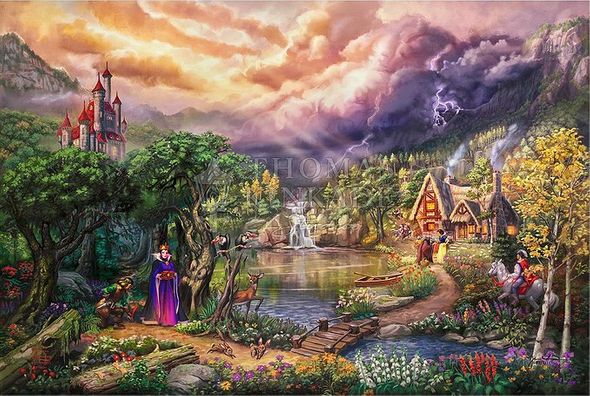 Thomas Kinkade Studios® Snow White Limited Edition Giclee:"Disney The Evil Queen"